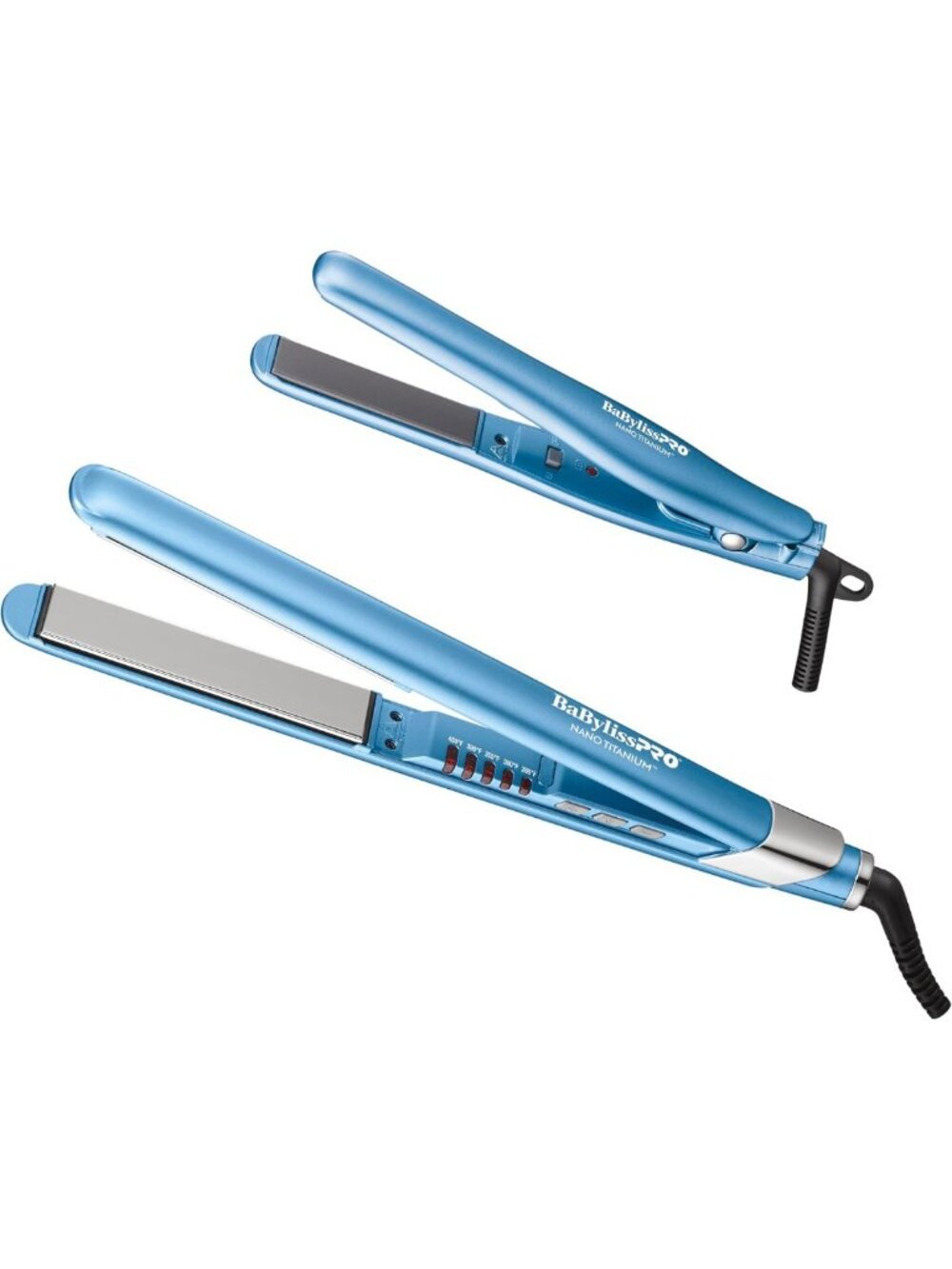 Ultra-Sleek Titanium Hair Straightener Flat Iron for All Hair Types, 1 Inch